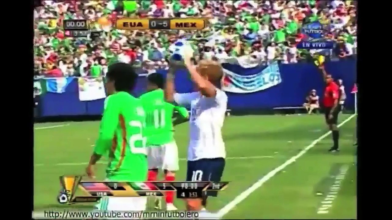 6 Estados Unidos 0-5 México Carlos Vela (tercer gol) Copa América 2009.mov
