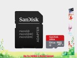 SanDisk Ultra 64GB MicroSDXC Class 10 UHS Memory Card Speed Up To 30MB/s With Adapter - SDSDQUA-064G-U46A