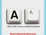 Keys-U-See Wireless Large Print Keyboard and Wireless Mouse Bundle Set (Keys U See)