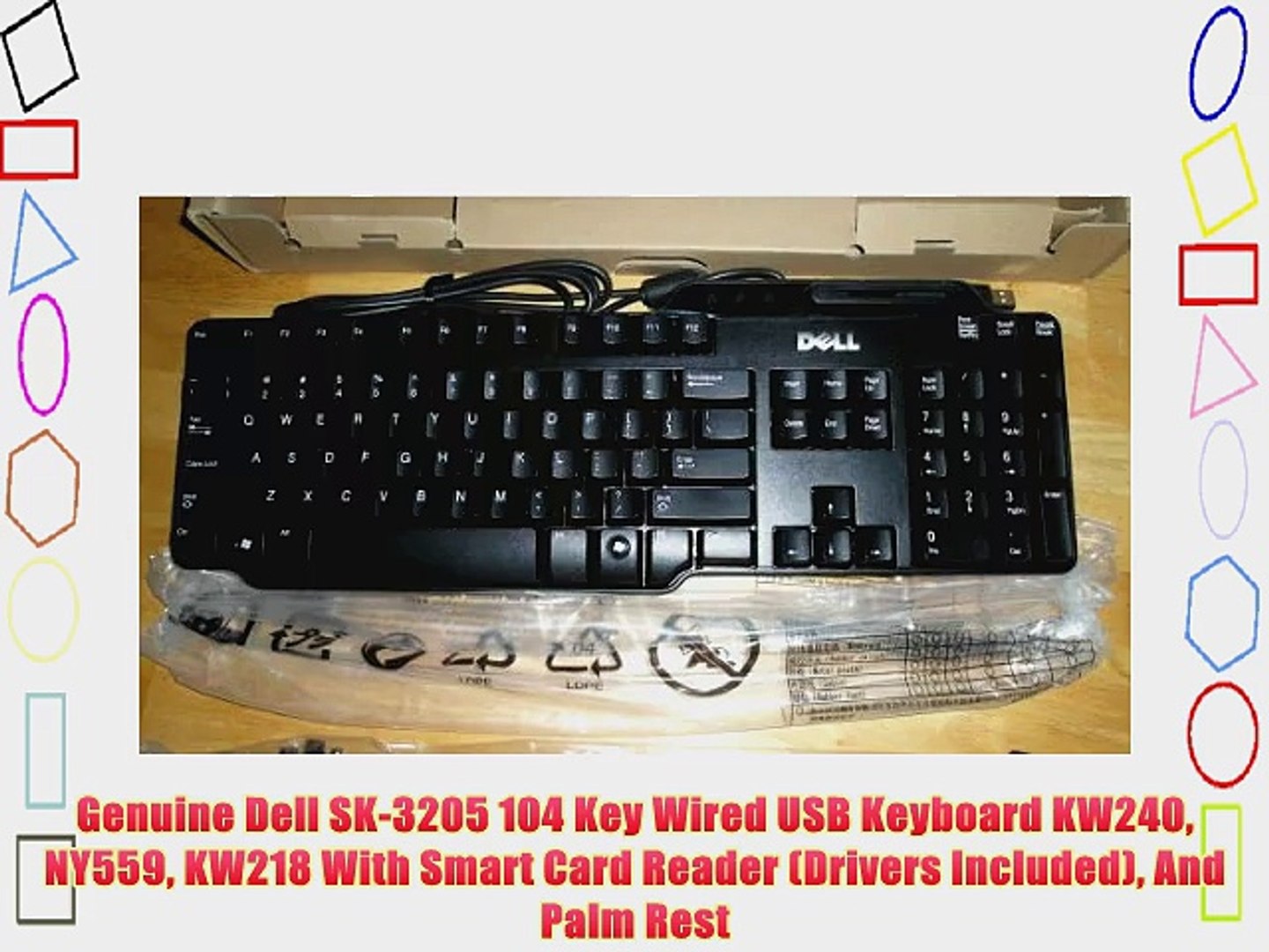 Genuine Dell 104 Key Wired USB KW240 NY559 KW218 With Smart Card Reader - video Dailymotion