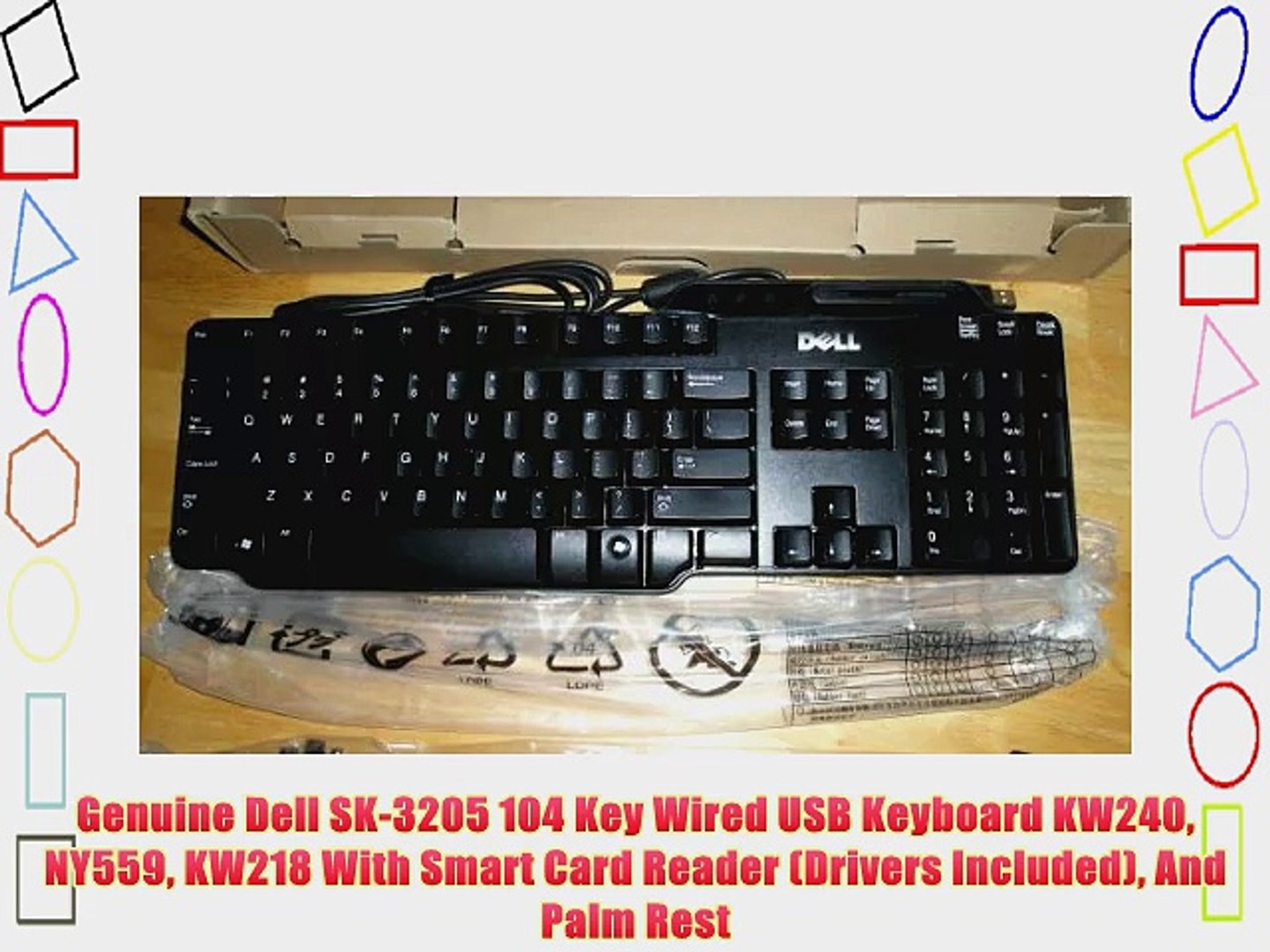 Genuine Dell SK-3205 104 Key Wired USB Keyboard KW240 NY559 KW218 With  Smart Card Reader (Drivers - video Dailymotion