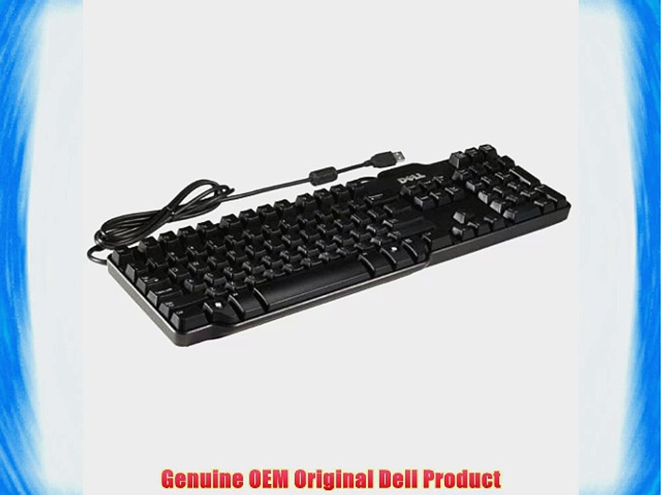Dell USB Enhanced Slim Black Keyboard DJ331 RH659 SK-8115 L100 W7658 J4628 U01