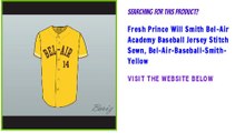 Fresh Prince Will Smith Bel-Air Academy Baseball Jersey Stitch Sewn