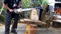 Lets Carve! A Woodspirit (Chainsaw Carving)