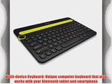 Logitech Bluetooth Multi-Device Keyboard K480 for Computers Tablets and Smartphones Black (920-006342)