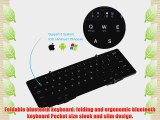 EC Technology? Portable Foldable Bluetooth Keyboard Ultra-slim Mini Wireless Keyboard for iOS