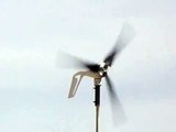 Air-X Wind Turbine Seeking Wind and Flipping Around in 30  Gusts