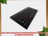 Adesso Mini Keyboard with Embeddedd Numberic Keypad - PS/2 for Windows (ACK-595PB)