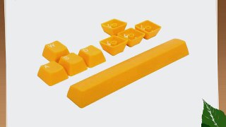 Rosewill 104 Keys Mechanical Double Shot Keycaps with Puller for Mechanical Keyboards Yellow