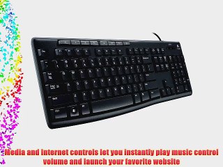 Logitech Media Keyboard K200 With One-touch Media and Internet Keys