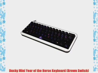 Ducky Mini Year of the Horse Keyboard (Brown Switch)