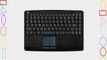 Adesso Mini Touchpad Low-Profile Quiet PS/2 Keyboard for Windows and Built-In Wrist Support