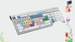 LogicKeyboard Avid Media Composer Slim Line PC Keyboard Soft Touch Keystroke Dual USB 2.0 Ports