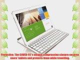 ZAGG Cover Fit Case with Bluetooth Keyboard for Samsung 12.2 Inch Galaxy Note Pro or Tab Pro-White