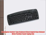 Kensington Comfort Type Keyboard Black Angled Keys Relaxed Wrist Position Touch Typing Usb