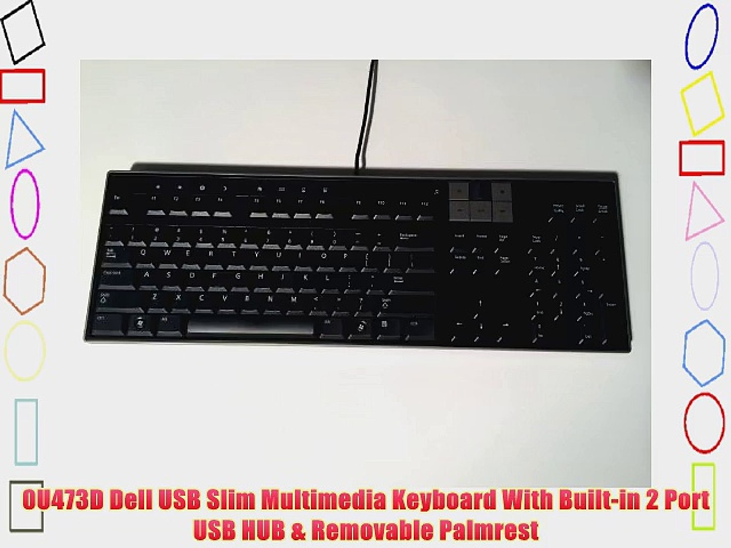 0U473D Dell USB Slim Multimedia Keyboard With Built-in 2 Port USB HUB -  video Dailymotion
