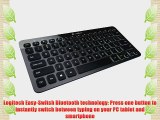 Logitech Bluetooth Illuminated Keyboard K810 for PCs Tablets Smartphones - Black