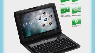 Wireless Bluetooth Keyboard   Leather Case Stand for Motorola Xoom Tablet
