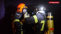 Saint-Brieuc. La Passerelle : les pompiers en force pour un incendie simulé