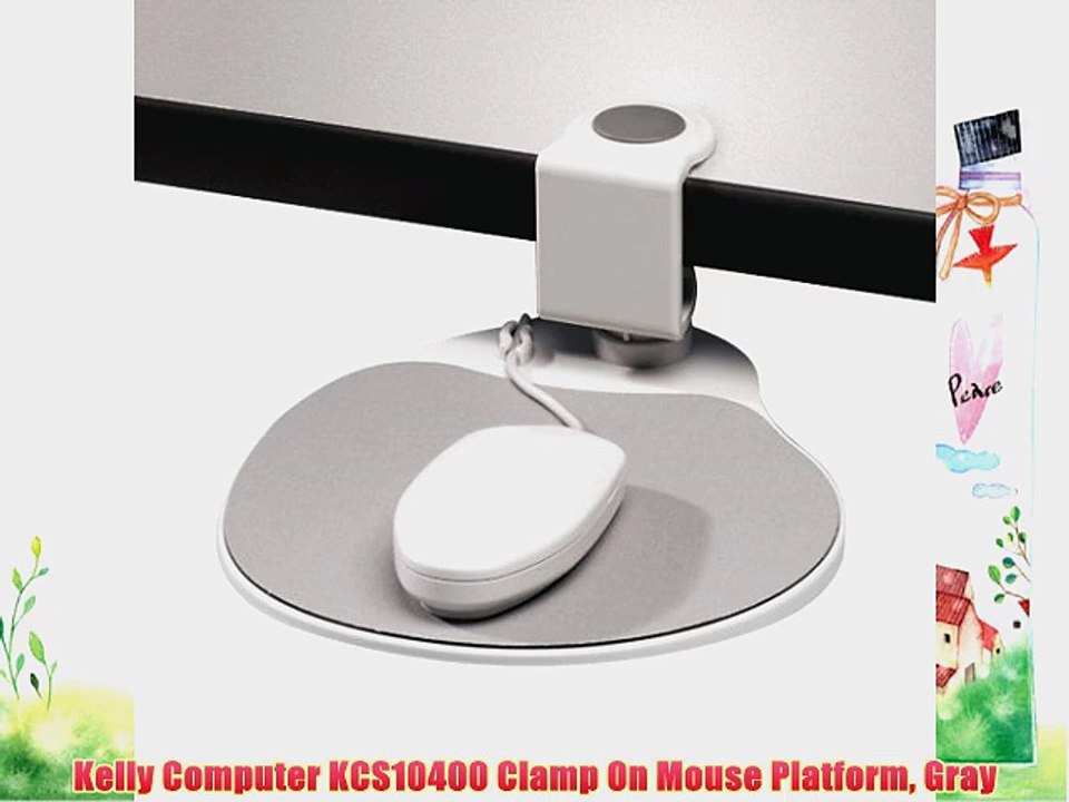 Kelly Computer KCS10400 Clamp On Mouse Platform Gray