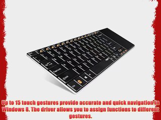 Auawak Rapoo E9180P 5G Multi-Media 5.6mm Ultra-Slim Wireless Keyboard With Smart Touch Control