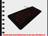 AVS GEAR Full Size Multimedia USB LED Lighted Keyboard for Windows 2000 / XP / Vista / 7 /