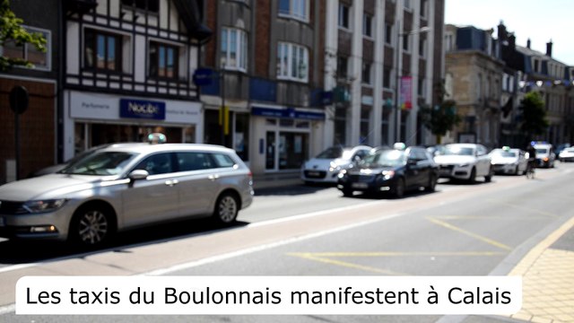 Les taxis du Boulonnais manifestent à Calais