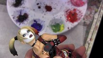 Repainting Harley Quinn Arkham SDCC Exclusive Statue Lips
