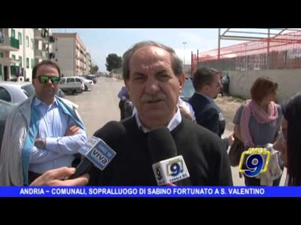 ANDRIA | Comunali, sopralluogo di Sabino Fortunato a San Valentino