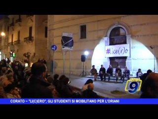 CORATO | Lì(c)ero, gli studenti si mobilitano per l'Oriani