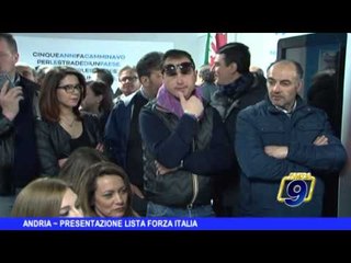 ANDRIA | Presentazione lista di Forza Italia
