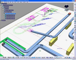 CATIA V5 Plant Layout with Conveyor Lines