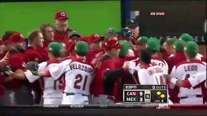 Pelea entre Mexico y Canada en el Clásico Mundial de Béisbol