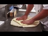 Dean Tilden and Brett Noy make croissants at at Hunter TAFE Bakery