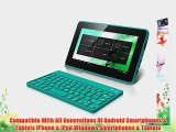 Polaroid Universal Bluetooth Wireless Keyboard for Smartphones - Retail Packaging - Teal
