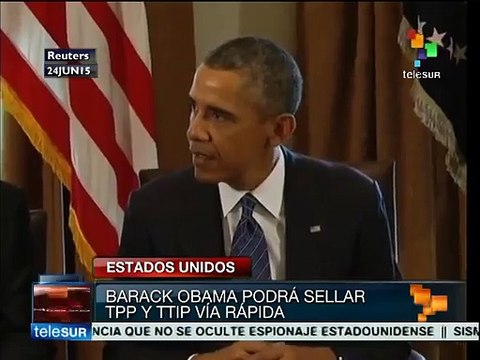 Senado de EE.UU. aprueba que Obama acelere Tratados de Libre Comercio