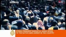 Syrian reaction to Assad's speech