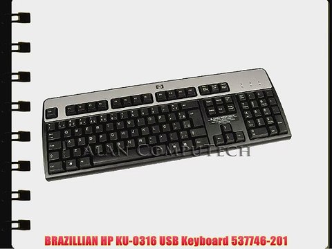 BRAZILLIAN HP KU-0316 USB Keyboard 537746-201