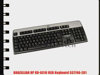 BRAZILLIAN HP KU-0316 USB Keyboard 537746-201