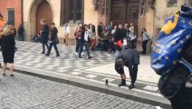 Insane Russian Guy Going Nuts in Public