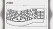 Perixx PERIBOARD-512W Ergonomic Split Keyboard - White - Natural Ergonomic Design - Wired USB