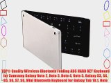 TOP? Quality Wireless Bluetooth Folding ABS HARD KEY Keyboard for Samsung Galaxy Note 2 Note