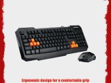 FOME Wfirst G1600-M Ghost Snipe Wired Keyboard and Mouse USB Wear-resisting Optics Mouse Four-star