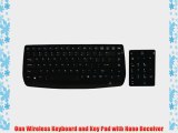 Onn Wireless Keyboard and Key Pad with Nano Receiver