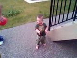 My nephew trying to go poop...lol