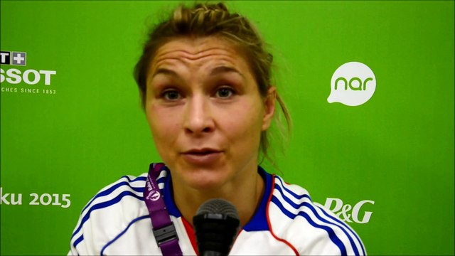 Les réactions de Laetitia Blot après son élimination aux championnats d'Europe de Bakou.