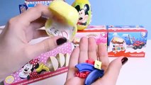 Giant Princess Kinder Surprise Eggs Disney Frozen Elsa Anna Minnie Mickey Play-Doh Huevos Sorpresa