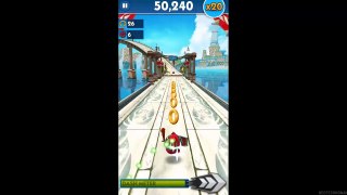 Sonic Dash (iOS) - Red Gameplay (Angry Birds Epic Crossover)