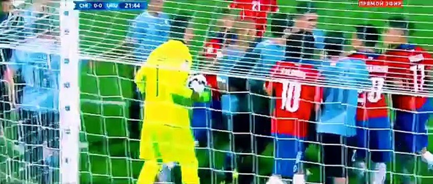 Chile vs Uruguay - Fight Between Players - Copa America 2015 HD