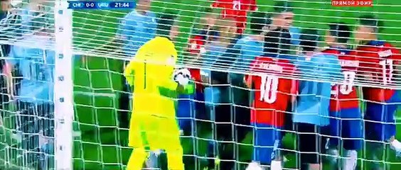 Chile vs Uruguay - Fight Between Players - Copa America 2015 HD
